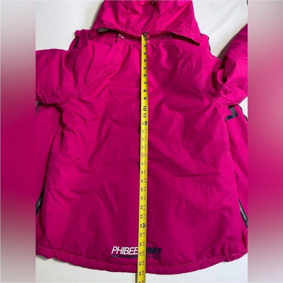 PHIBEE Girl’s Coat Winter Sportswear Snowboard Ski Jacket Pink New size 14 - Picture 13 of 16
